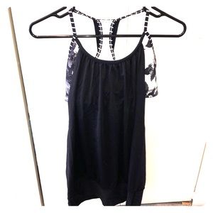 LuLu Lemon Spaghetti Strap built in sports bra top